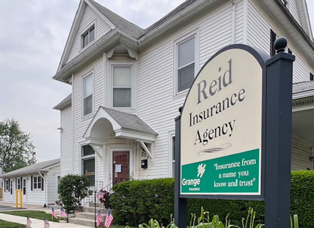 Homepage - Reid Insurance Agency Building Exterior and Sign